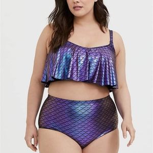 Plus Size Torrid Purple MERMAID~Swimsuit